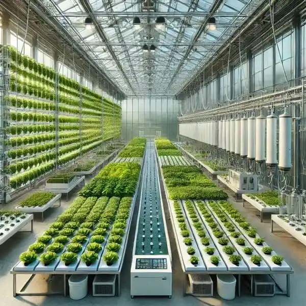 Greenhouse Hydroponics in gardeen